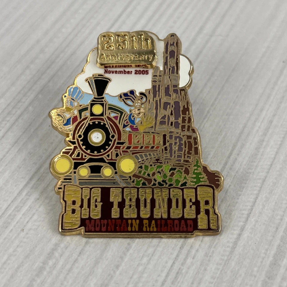 Disney Big Thunder Mountain Railroad 25th Anniversary Pin LE 2000 - Image 2 of 4