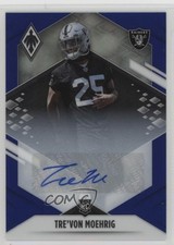 2021 Panini Phoenix Rookie Blue 14/25 Trevon Moehrig Tre'von #163 Auto 0u1n