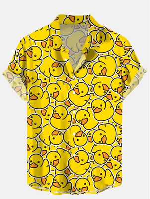 Cartoon Duck FUNNY Hwaiian shirt with button HOT NEW All sizes DADA153