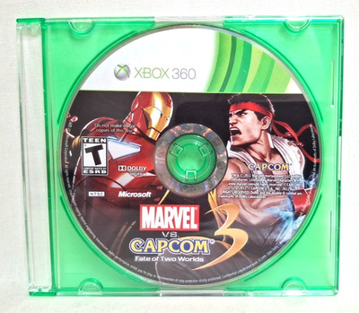 Vintage 2011 Xbox 360 Marvel VS. Capcom 3 Fate of Two Worlds Video Game Only