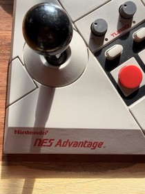 Nintendo NES Advantage Arcade Joystick Controller Wired Turbo NES-026 Gray