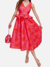 Kate Spade X Target Vibrant Pink Floral Dress NWT Size 6