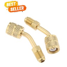 R410a Adapter 5/16 Female, 1/4 Male SAE Swivel Adapter Fits for Mini Split Sy...