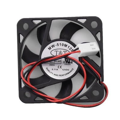 MW-510M12S Silent Cooling Fan for T&T DC12V 0.11A 2-Wire 50x50x10mm 5010 #bv