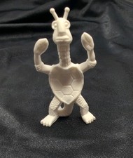 Tim Mee Toys 1970s Galaxy Laser Team Space Turtle Alien White 2" Tall