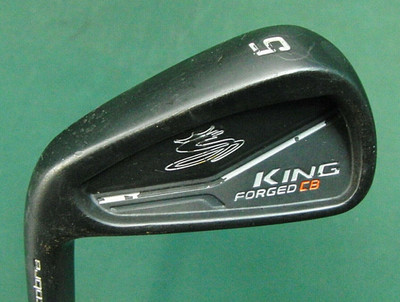 Linkshänder Cobra King Forged CB 5 Eisen extra steifer Stahlschaft Lamkin Grip