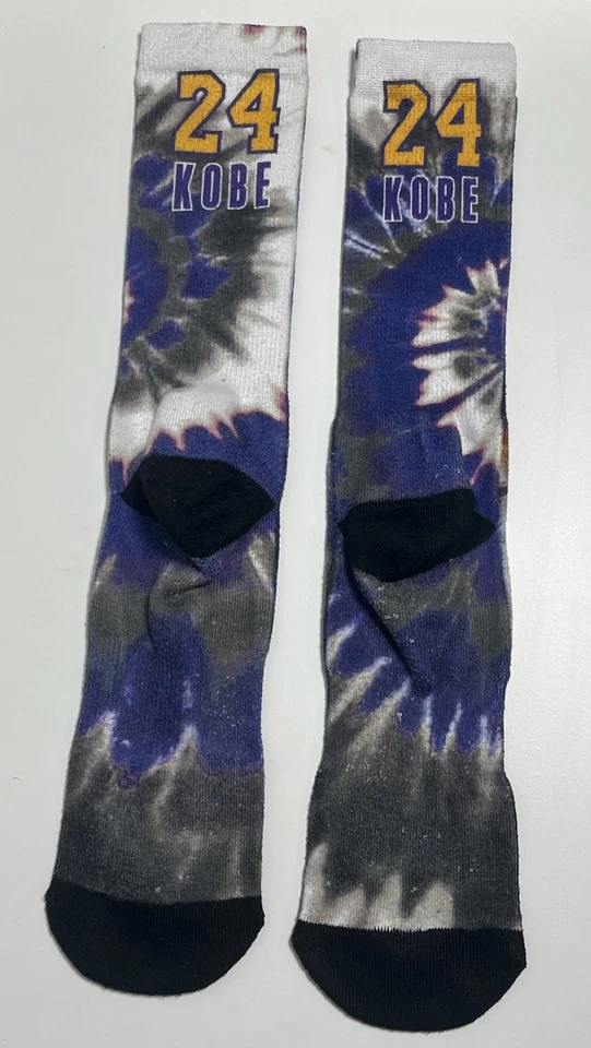 Los Angeles Lakers Kobe Bryant Uniform Jersey Socks BLACK MAMBA MENTALITY - Image 4 of 4