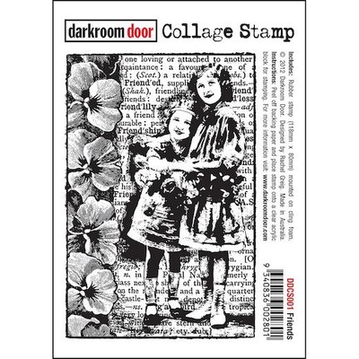 Dunkelkammer Tür Collage klammern Gummistempel - DDCS001 Friends