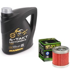 125 Hexagon LX Oil & Filter Kit Mannol Semi Synthetic 10w40 4L Piaggio 125 1998 7.50 per litre