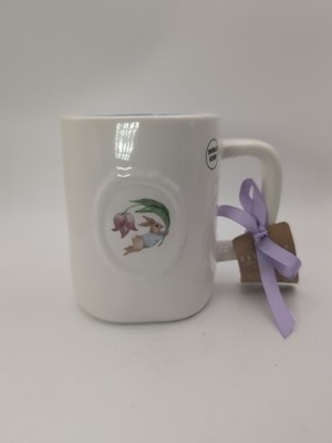 Rae Dunn OH HELLO SPRING Easter Bunny Double Sided Coffee Mug NWT