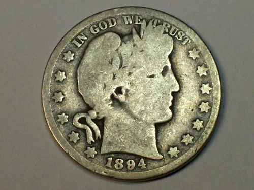 1894-O Barber Half Dollar — photo from the most recent tracked eBay sale