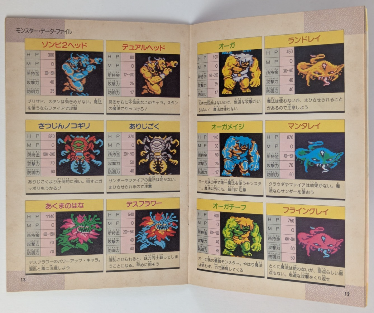 Final Fantasy II 2 Strategy Guide JAPANESE Famicom Vol 1 Yoshitaka