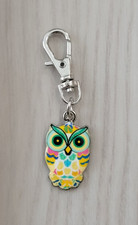 Owl Charm Zipper Decoration Lobster Claw Clasp Keychain