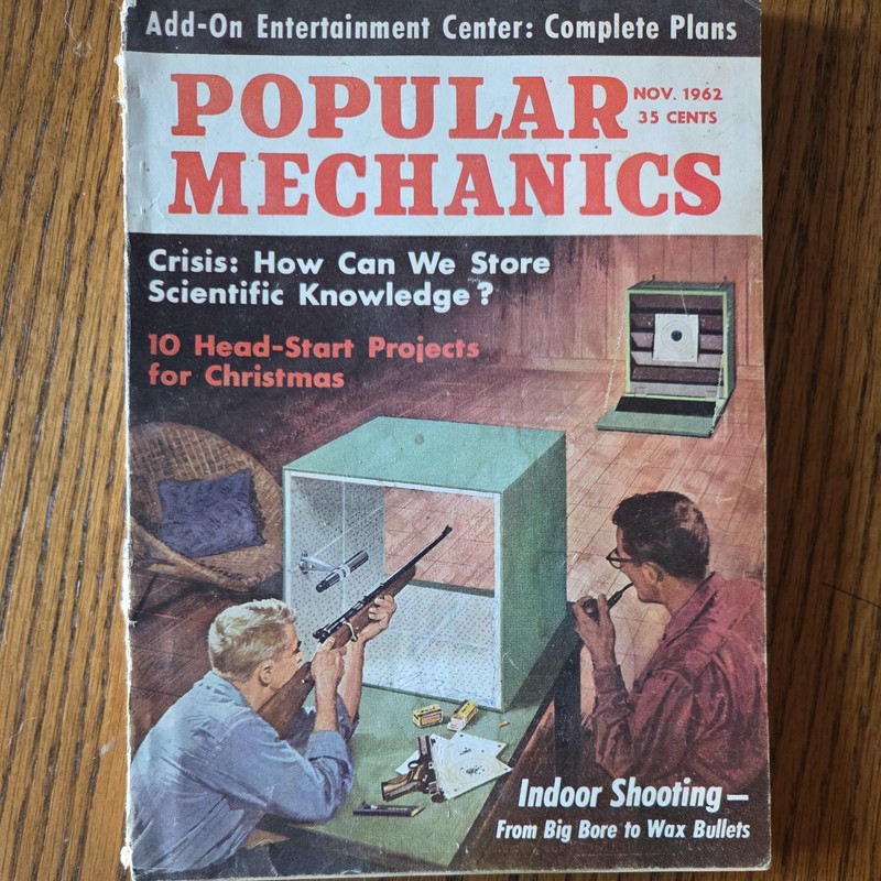 1962 Nov POPULAR MECHANICS Magazine VG+ 4.5 How We Store Scientific Knowledge
