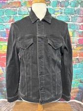All Saints Buzzard Denim Jacket Black Men  s L Trucker