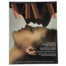 Vintage Viva Magazine March 1975 Vol. 2 No. 6 Women's No Label