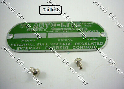 Rivet data plates Signal Corps US WW2 Jeep Willys Ford Dodge Wc Gmc radio