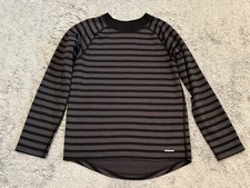 Patagonia Capilene 3 Base Layer Shirt Sz L 12 Youth Mid Weight Black Striped