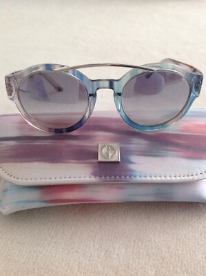 GIORGIO ARMANI sunglasses Sonnenbrille verspiegelt blau grün NEU!