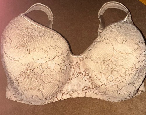 Lot Of 2 Lane Bryant Cacique Bras Size 38H 1 Cream/1 Beige - Picture 2 of 15