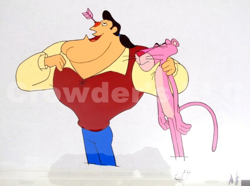 Pink Panther Animation Cel / Sketch / Background - Sucker Arrow Nose Man w/ Star - 第 4/4 張圖片