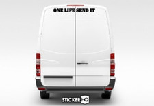 ONE LIFE SEND IT sticker/decal car/van/camper NISSAN HONDA LANDROVER TOYOTA 4X4