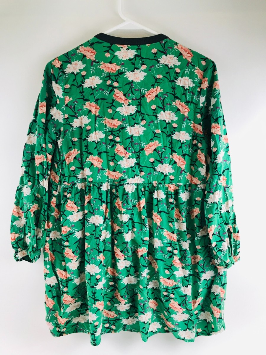 old navy green floral dress Baltic Born Womens Kearny Ruffle Maxi Dress | Dark Green Floral