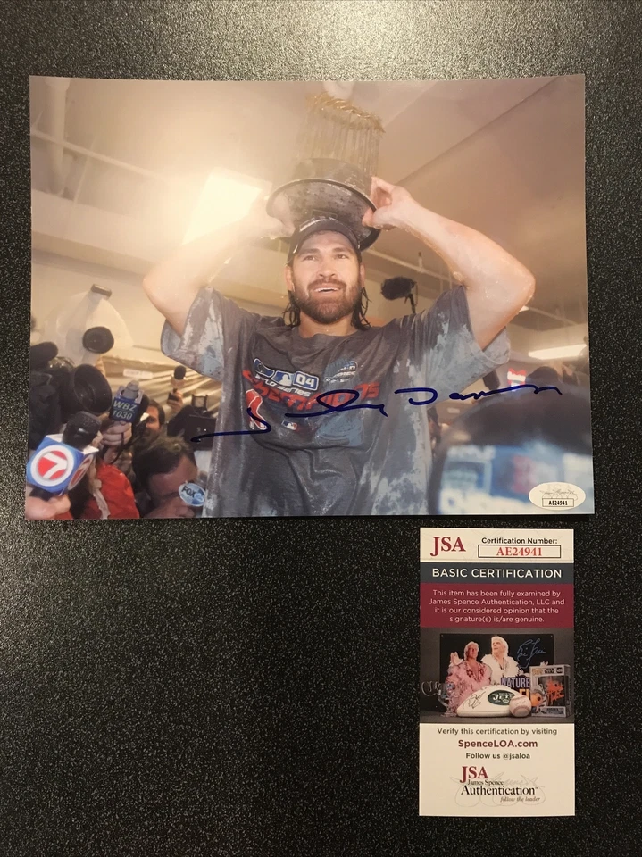 Johnny Damon Signed Autographed 8x10 Photograph JSA COA - Image 2 of 3