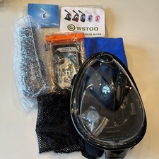 SWIM MASK Full Face PANORAMIC View L/XL Snorkel SUMMER FUN WSTOO NEW