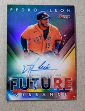 2021 Bowman's Best Future Vibrance Pedro Leon Autograph /150 Houston Astros