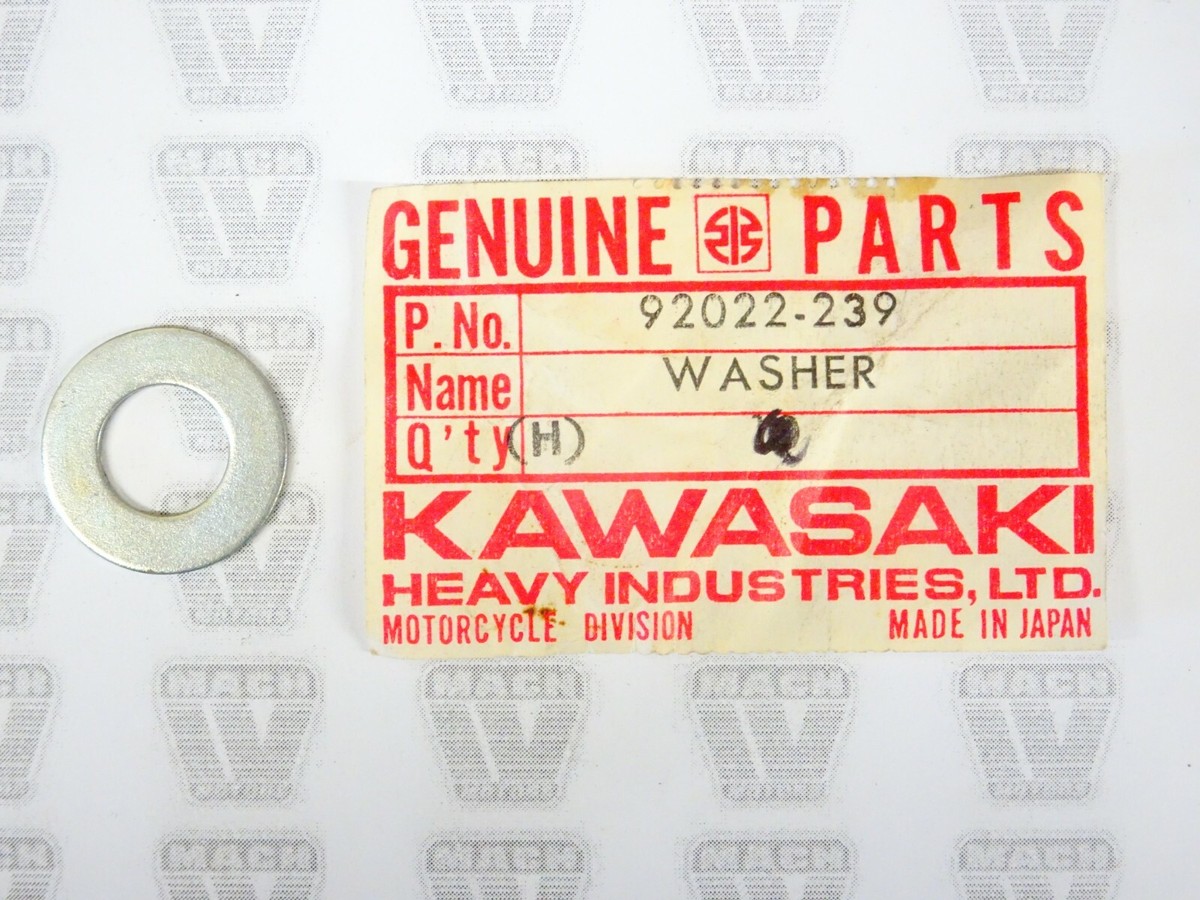 Kawasaki NOS NEW 92022-239 Plain Washer Z1 F12MX KL KT KX KZ KAF