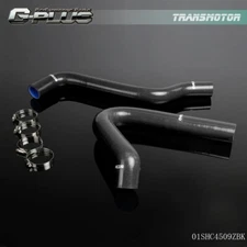 Fit For 67-72 Chevy C/K Series C10 Pickup Black Silicone Coolant Radiator Hose