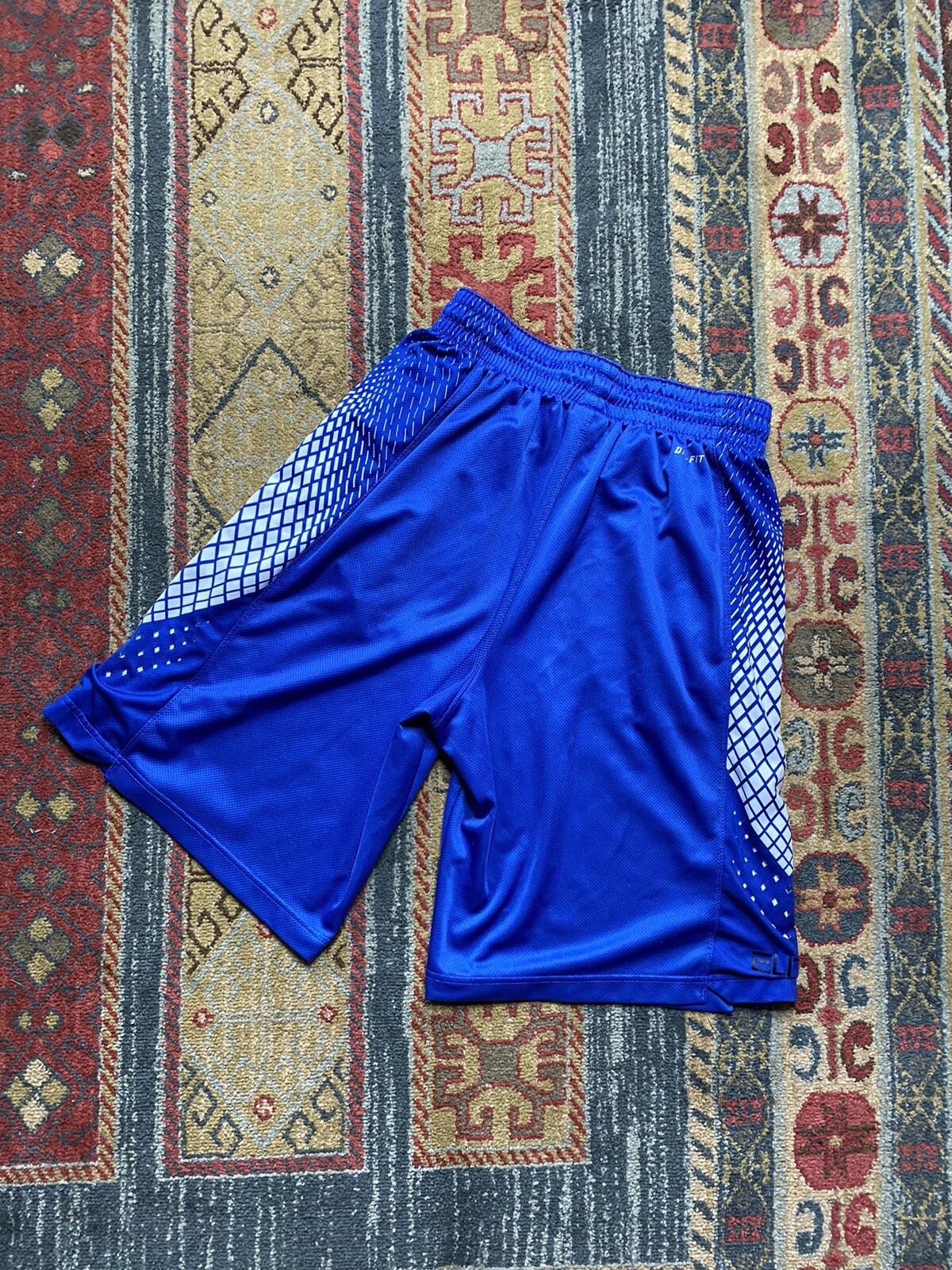Nike Elite Basketball Shorts Blue Mens Medium Preowned Gem
