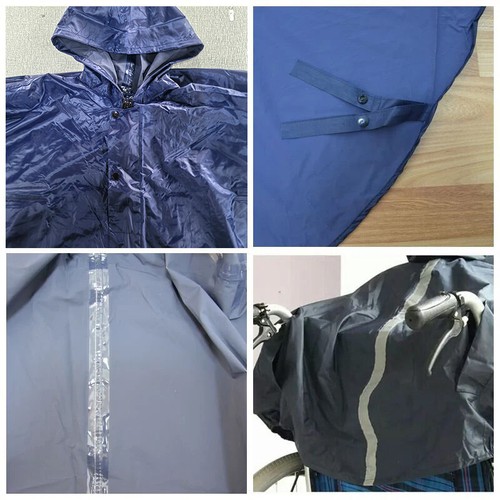 Wheelchair Waterproof Poncho Rain Cover With Hood Disability Aid Rain Mac Coat Q - Picture 4 of 11