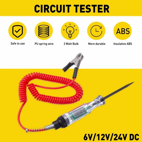 Digital Electric Voltage Circuit Tester Automotive Test Light Car Truck 6-24V US - Bild 4 von 12