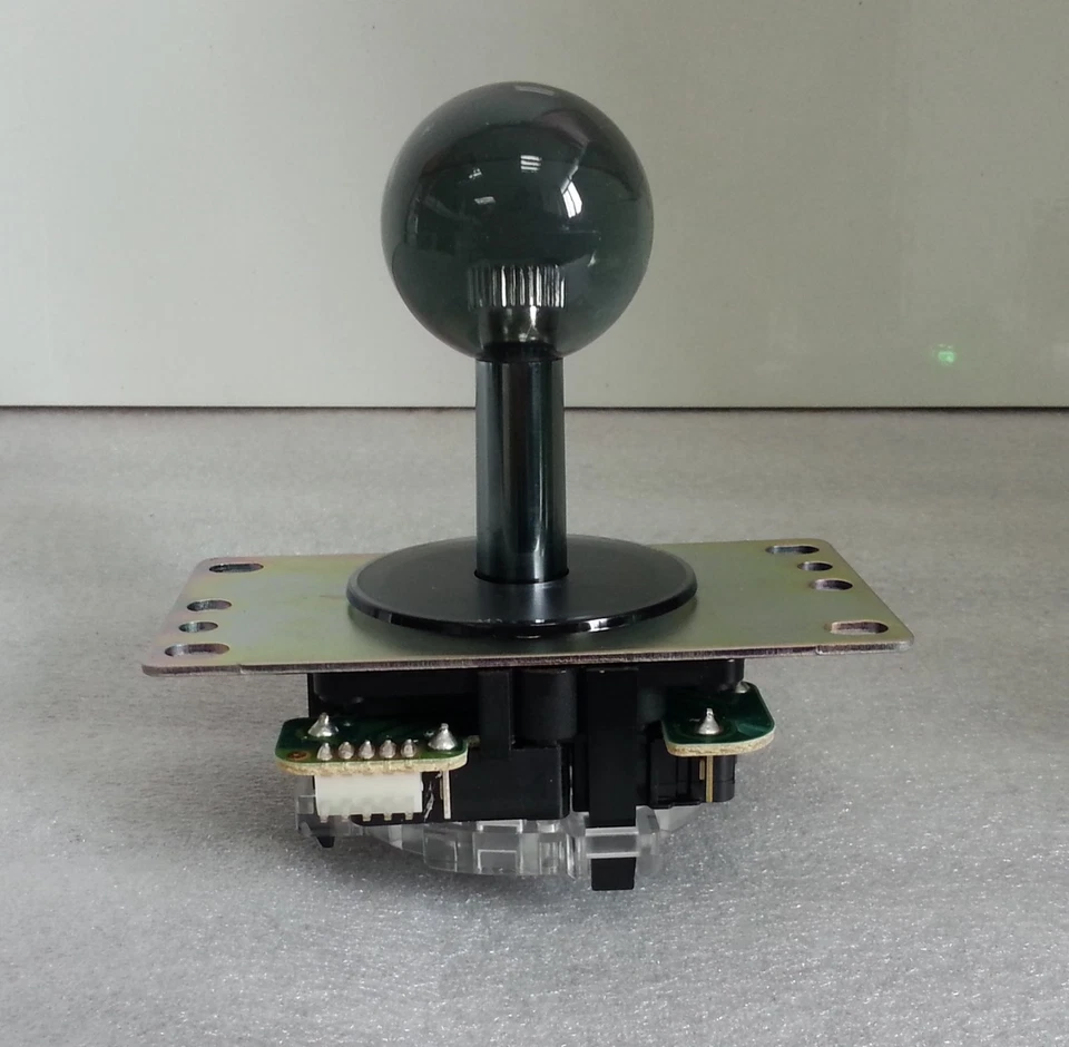 Japan Sanwa Clear Joystick & Buttons & Start & GT-Y Black Set of 9 Arcade Parts - Image 2 of 4