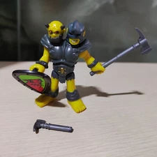 Imaginext Two Headed Monster Ogre Warrior Figure + Shield & Axe Weapon
