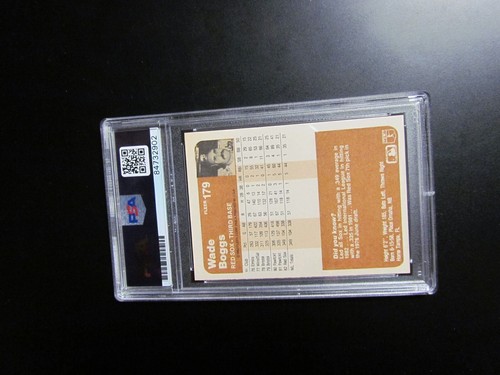 1983 Fleer Wade Boggs signed Baseball Card PSA Encapsulated - Picture 4 of 4