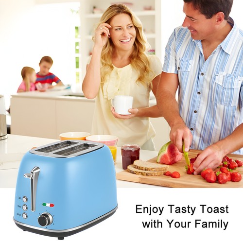 Vintage-Style Electric 2-Slice Toaster – Stainless Steel & Retro Design - Picture 57 of 108