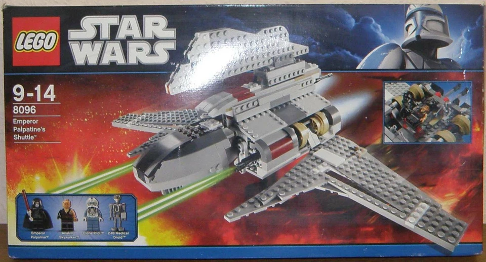 Lego Star Wars 8096 Emperor Palpatine´s Shuttle mit Figuren BA OVP 100% komplett - Bild 1 von 3