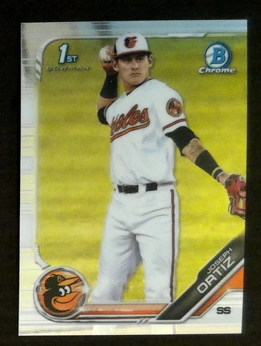 2019 Bowman Chrome Draft Prospects Joseph Ortiz RC #BDC-23 Orioles Brewers