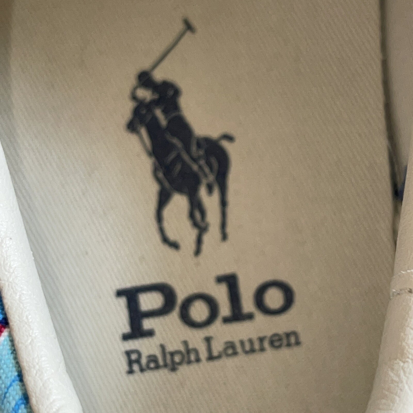 Scarpe sneakers Polo Ralph Lauren uomo 10 Keaton Pony tropicali pizzo tela nuove