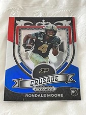 2021 Panini Prizm Draft Picks Crusade Rondale Moore RC Red White & Blue Rookie