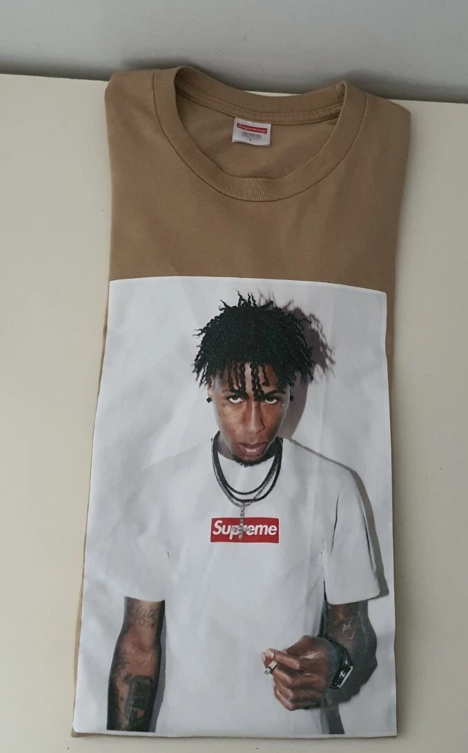 FW23 Supreme NBA Youngboy Photo T Shirt Taille L Kaki T Shirt Fauve