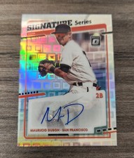2020 Donruss Optic Signature Series Silver Pandora Mauricio Dubon Auto #23/25