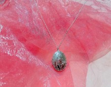 Medaglione argentato twilight collana twilight collanina portafoto antico cameo