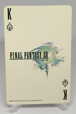 Final Fantasy 25th Anniversary Playing Cards Spade K Square Enix