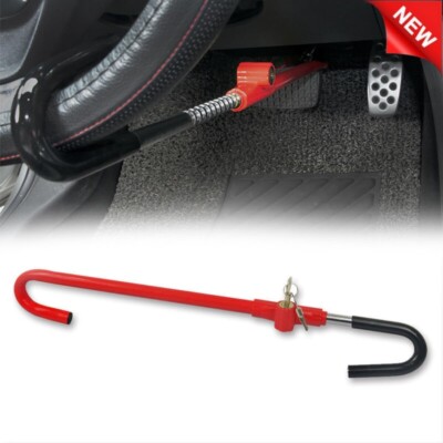 Car Steering Wheel to Brake Pedal Lock Auto Security Anti-Theft Lock Device US