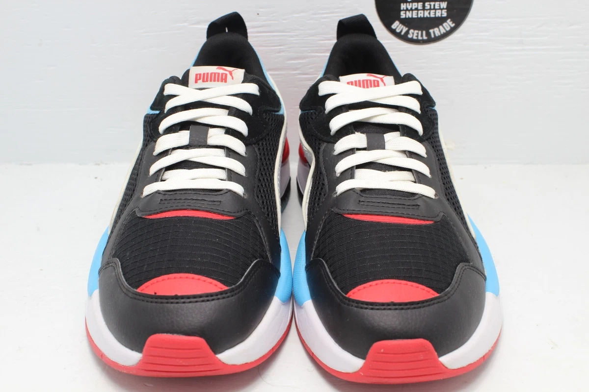 Puma X Ray Black White Blue Size 9