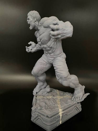 Unpainted Hulk 8K 3D Resin Print 1/6 Scale 42 cm Gift - Picture 6 of 9